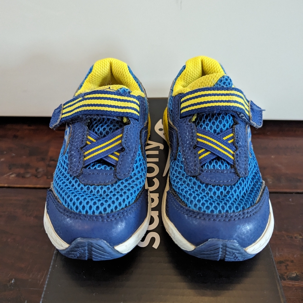 Saucony Ride 10 JR Blue/Yellow Sneakers
